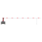 Mobile manual barrier | barrier arm length: 7000 mm | triangular lock and profile cylinder lock